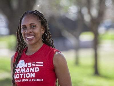 EXCLUSIVE: Amid Troubling Gun Violence, Angela Ferrell-Zabala Is Fighting Back As The First Executive Director Of Moms Demand Action 