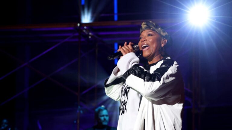 Queen Latifah Celebrates Hip Hop’s 50th Anniversary By Wearing Black Designers