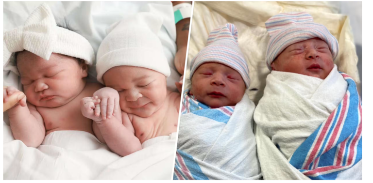 Special Deliveries: Two Sets Of Twins Born In Different Years After Being Delivered Minutes Apart To Ring In 2024