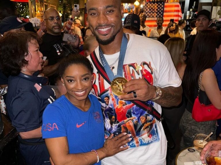 Jonathan Owens Celebrates Simone Biles On Becoming The Most Decorated Gymnast In History